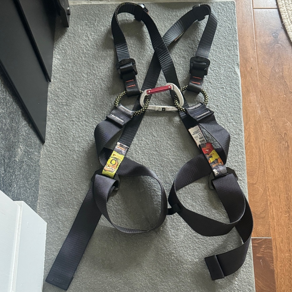 Kids Black Climbing Harness